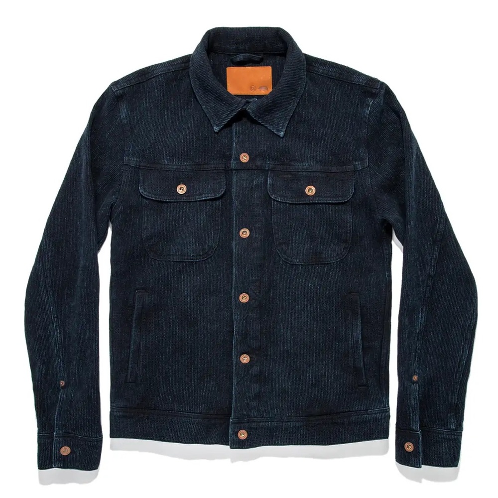 The Long Haul Jacket
in Indigo Waffle
